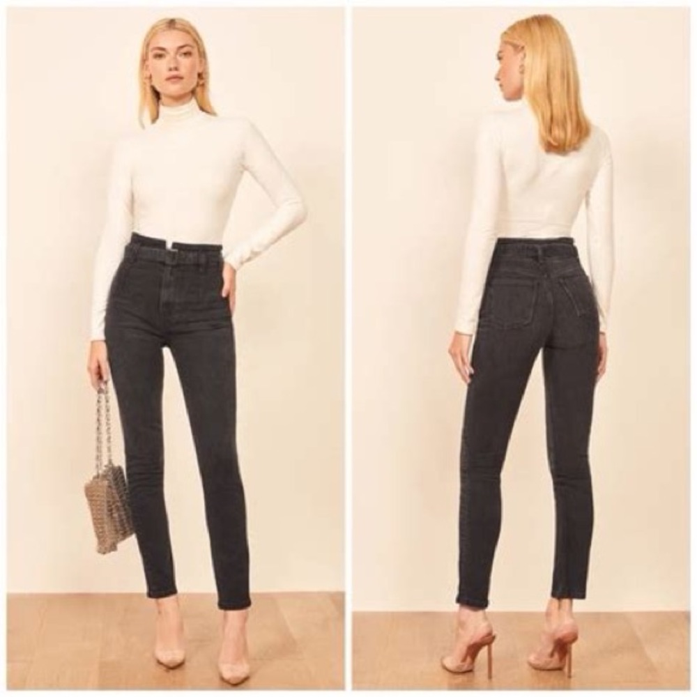 Reformation High-Rise Black Skinny Jeans